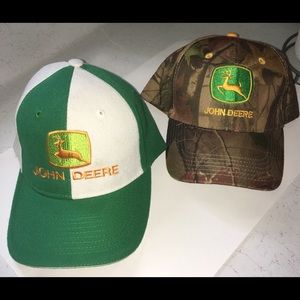 John Deere Hats Lot Of 2